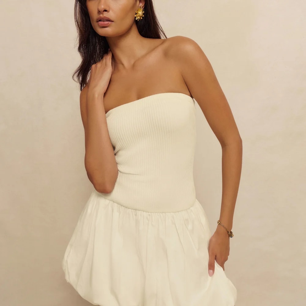 Reformation Margot Cotton Mini Dress